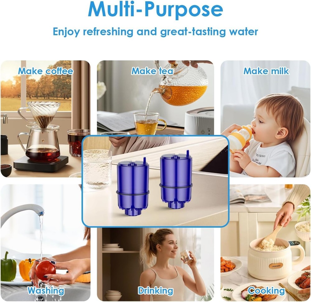 Faucet Water Filter Replacement Fit for All PUR - 2 Pack