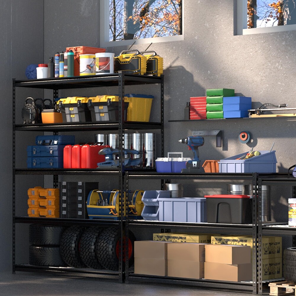 WORKPRO 5-Tiers Heavy Duty Storage Shelves 48"x24"x72" Adjustable Metal Shelving