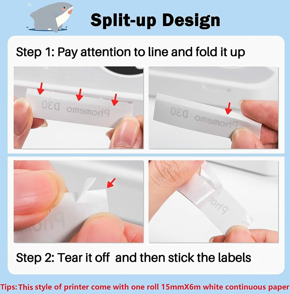 Upgrade D30 Pocket Bluetooth Label Maker Machine Direct Thermal Sticker Printer