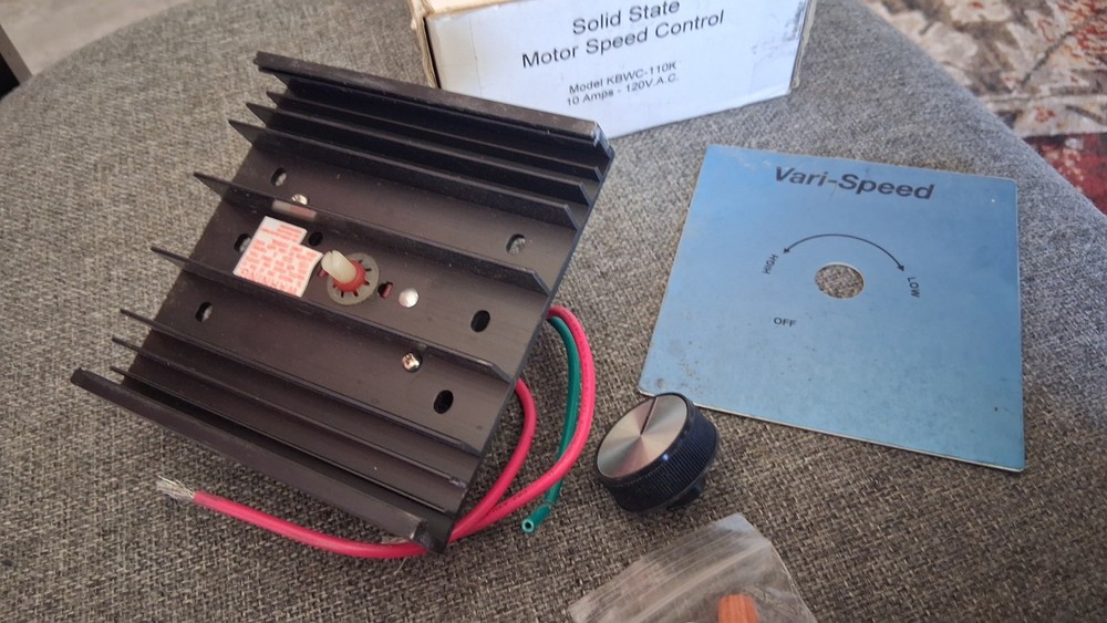 Solid State Motor Speed Control Model KBWC-110K 10 Amp 120 V