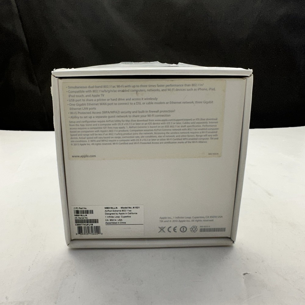 Apple AirPort Extreme 2013 A1521 Empty Box Only