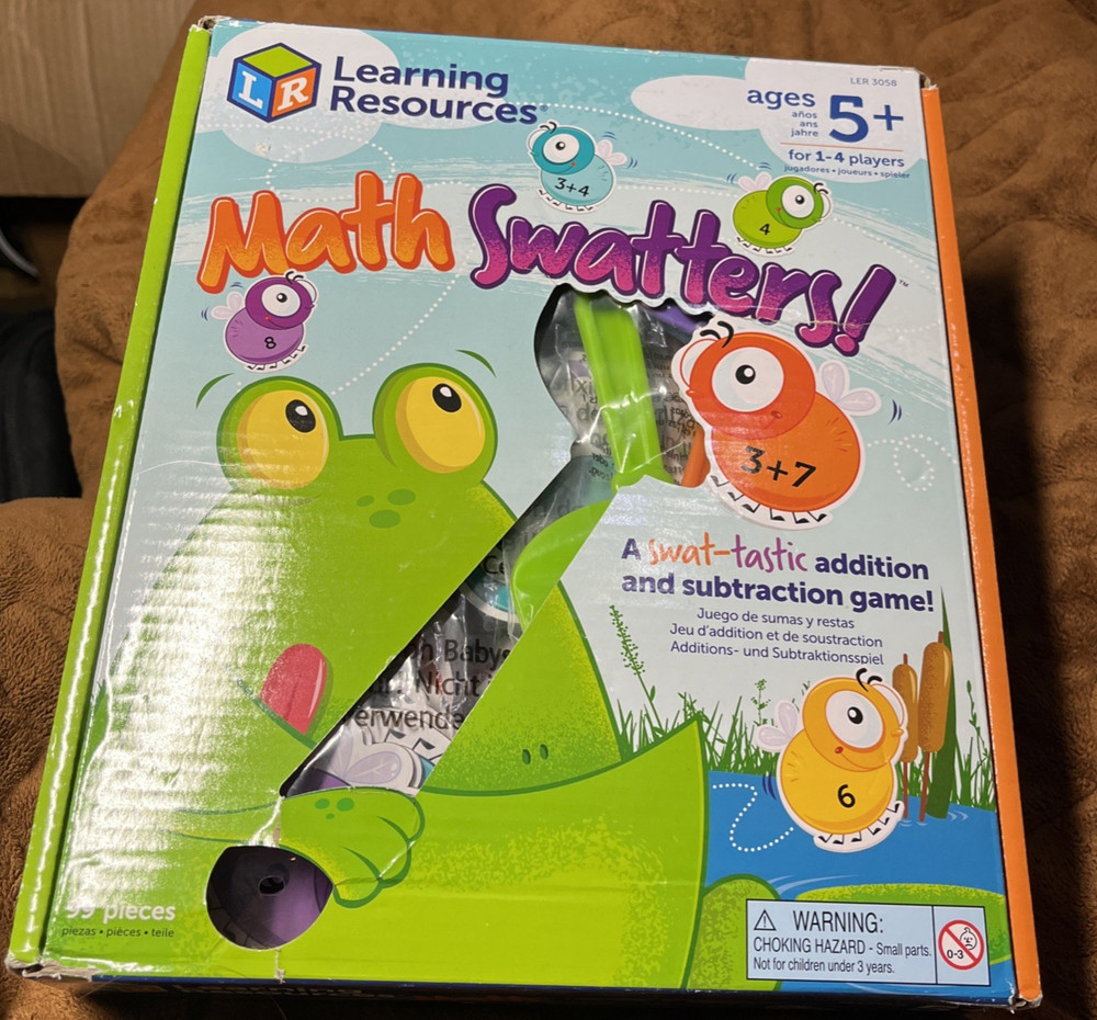Learning Resources Math Swatters Addition & Subtraction Game