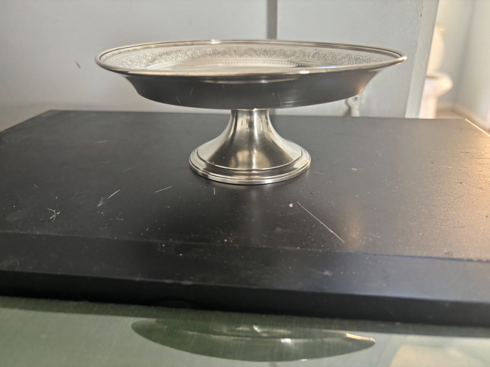 Tiffany Sterling Silver Compote 7.8 Troy Ounces