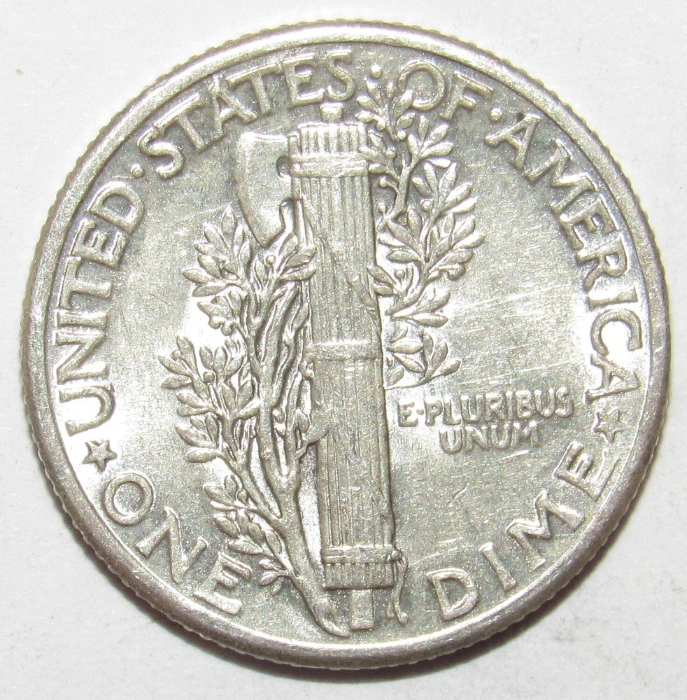 1937 Mercury Dime AU (K98)