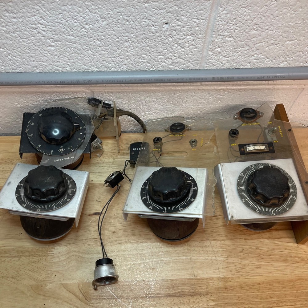 Variable Autotransformers Lot - For Parts - UNTESTED