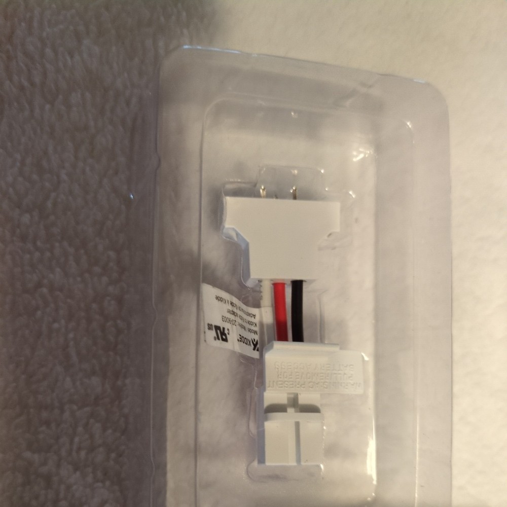 Kidde Quick Connect Smoke Detector Adapter Plug, Alarm Wiring White