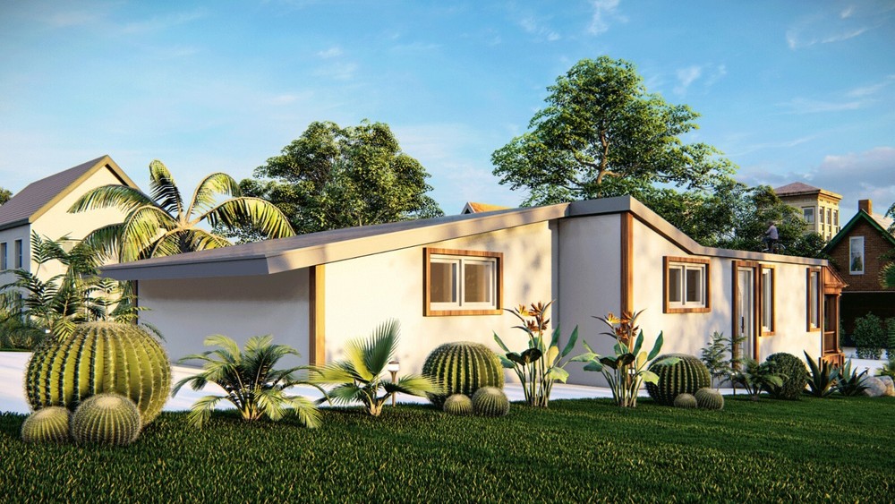 23x52’ Tiny Home Plans – 2 Bedrooms, 1 Bath