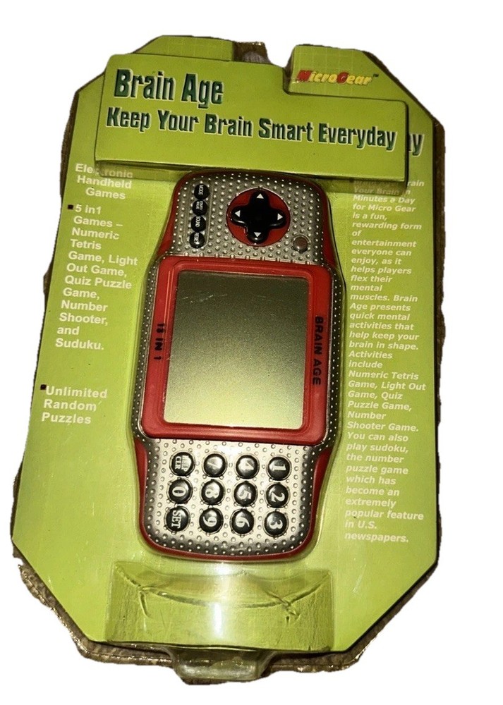 Brain Age & Kakuro Handheld Electronic Games- Both New In Package