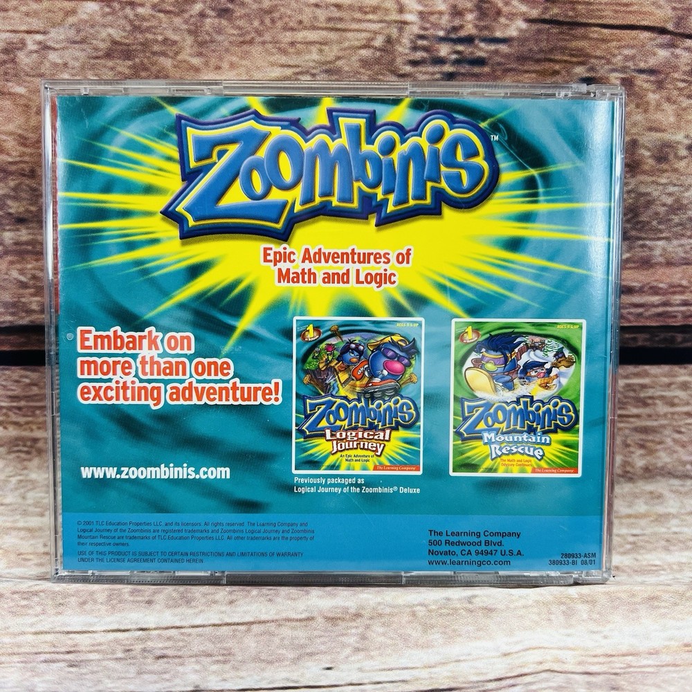Zoombinis: Logical Journey (Windows/Mac, 2001)- case, disc, insert