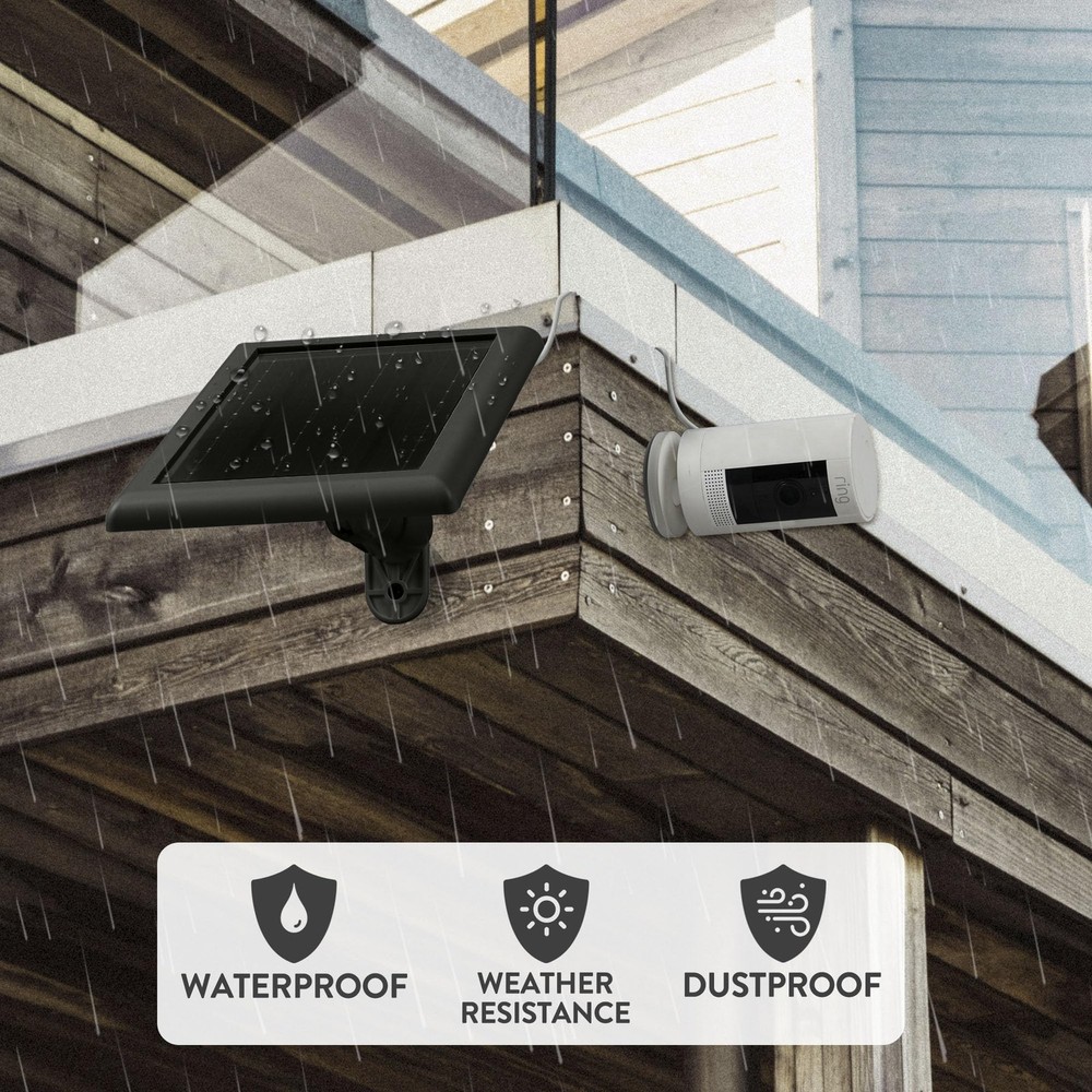 Ring Solar Panel(2nd Generation), 5W 5W---2 Pack Black(8.7inch)