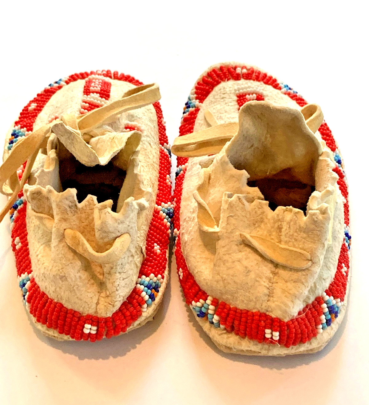 Moccasins - Child's Beaded Moccasins - Traditional Handmade Beaded Moccasins