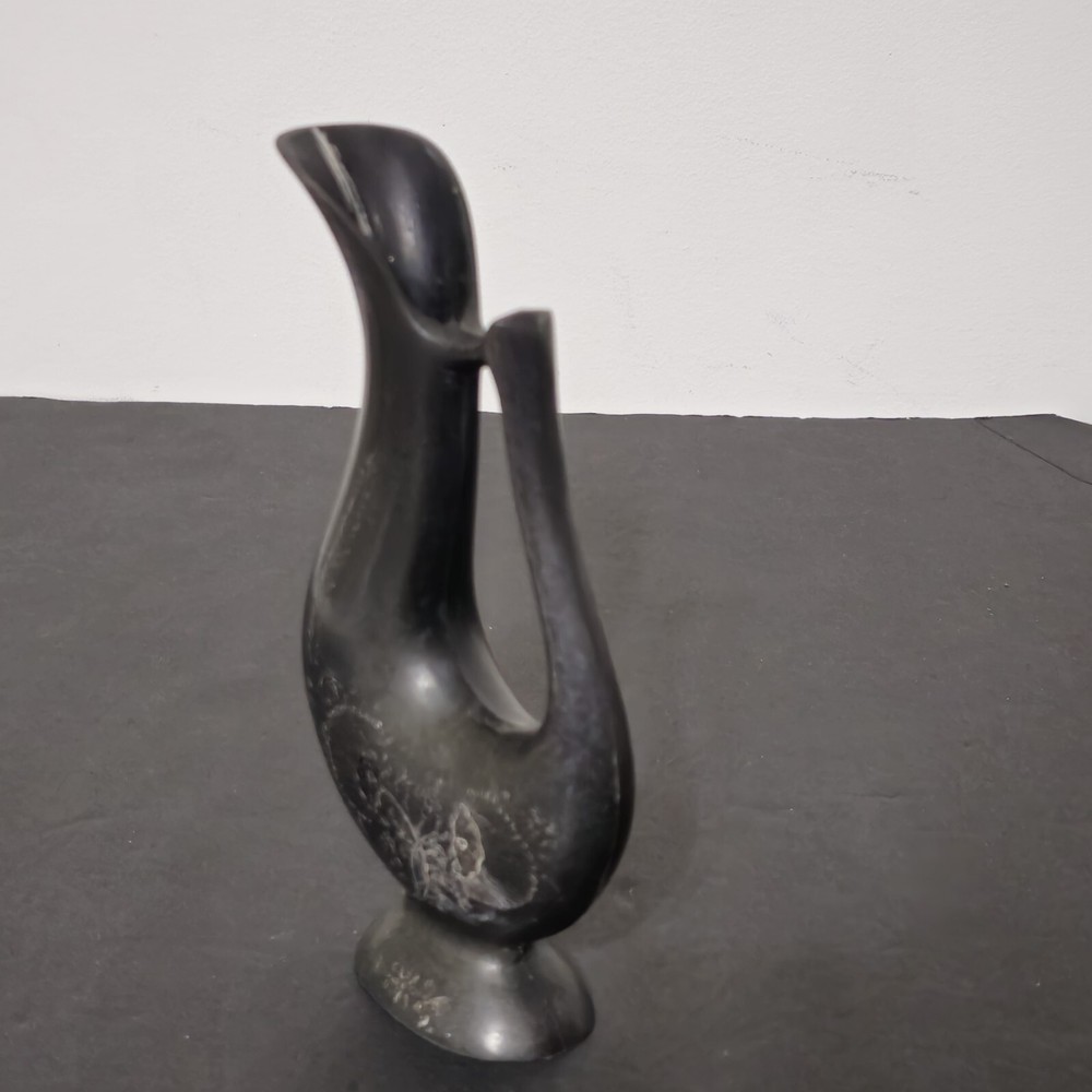Bidri Jug Black With Silver Inlay. Beautiful.