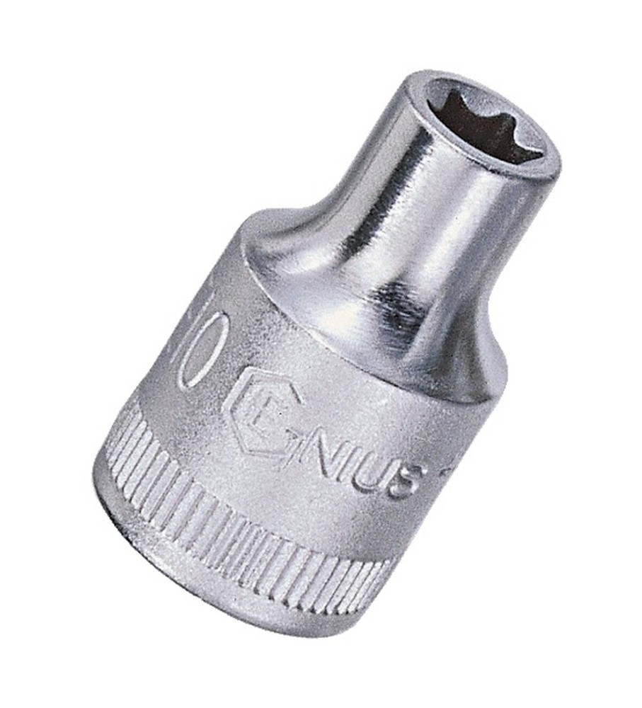 Genius Tools 1/4" Dr. E-10 E-Star Hand Socket - 252510