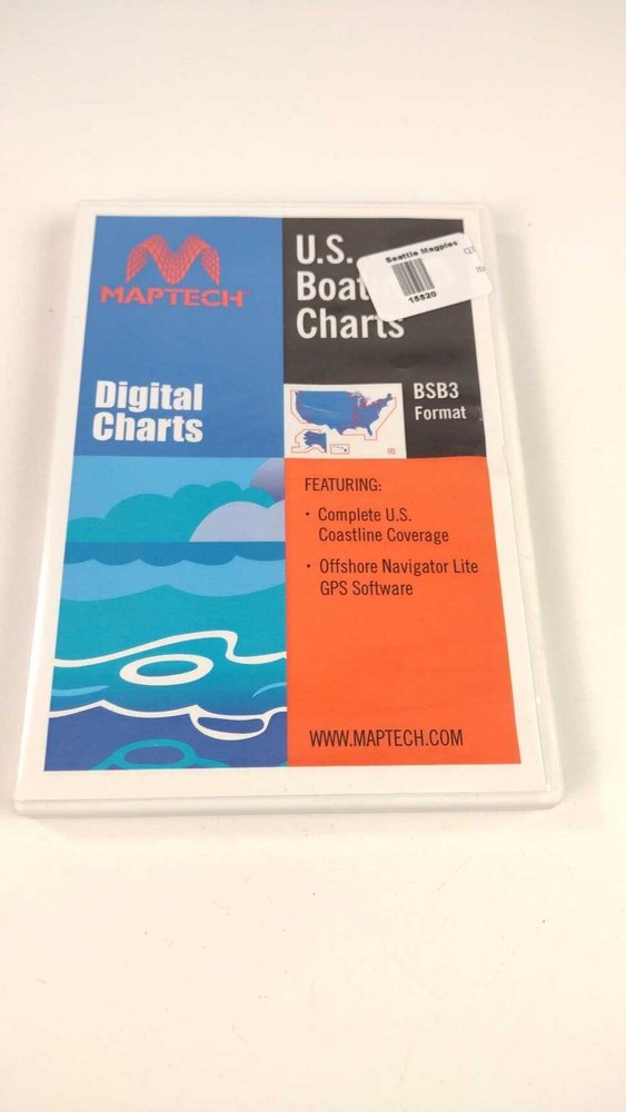 Maptech Digital Charts - US Boat Charts Complete US Coastline BSB3 Format