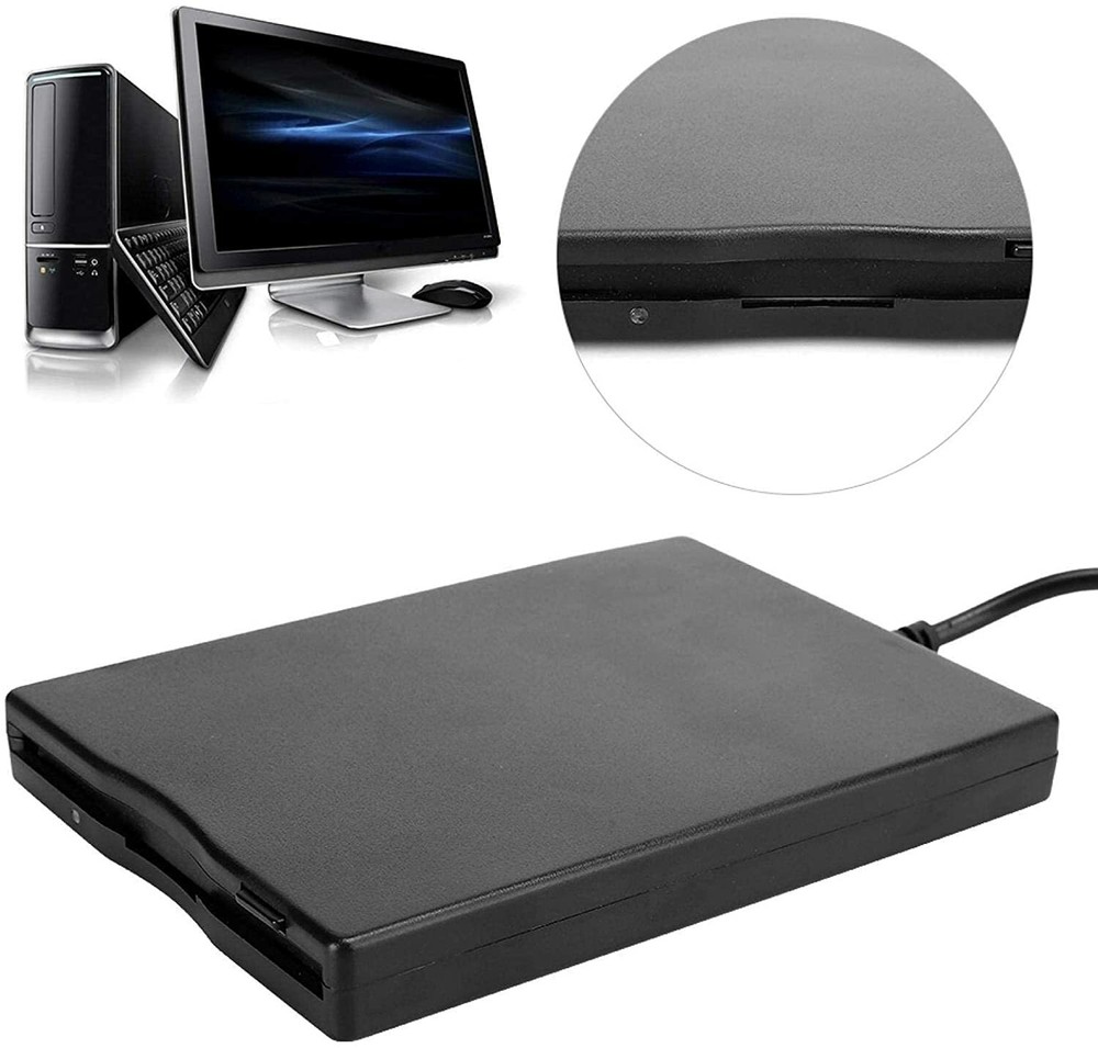 Portable USB Floppy Drive 3.5 Inch Card Reader Computer Accessory USB External