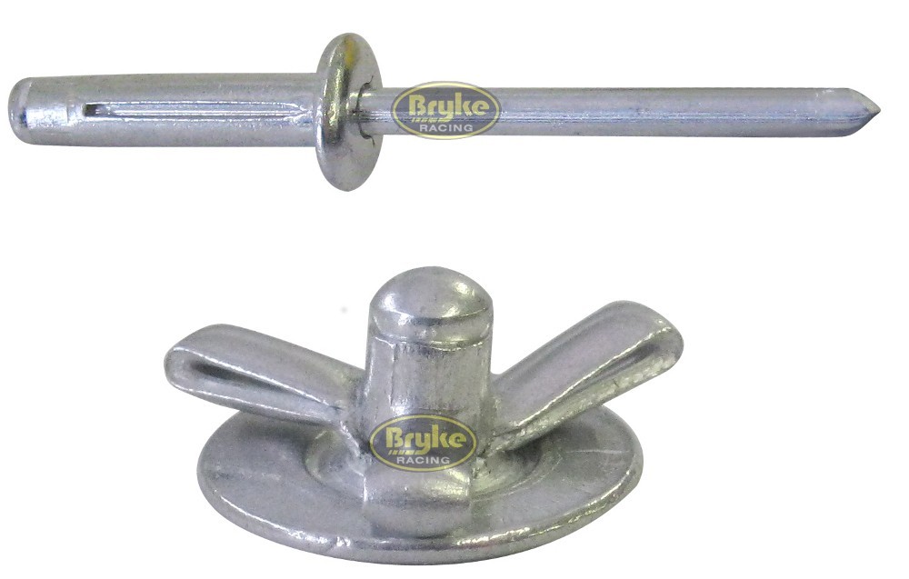 Exploding Small Head Mill Rivets Pop Rivet 250ct 3/16" Racing Fasteners Tri-Fold