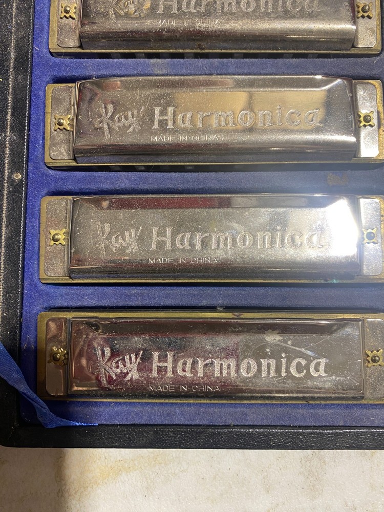 Kay Chicago Blues Harmonica 7 pc Set In Case