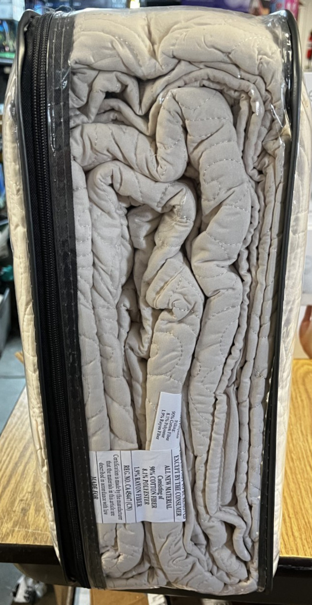 Madison Park Quebec Quilted 3-Pc. Bedspread Set, King, Ivory Brand NEW