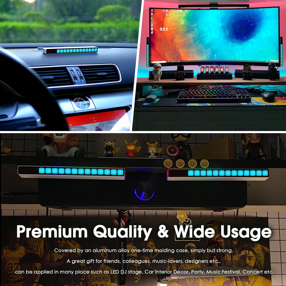 16-Bit MIC Sound Level Meter Music Spectrum Visualizer Audio Display Analyzer