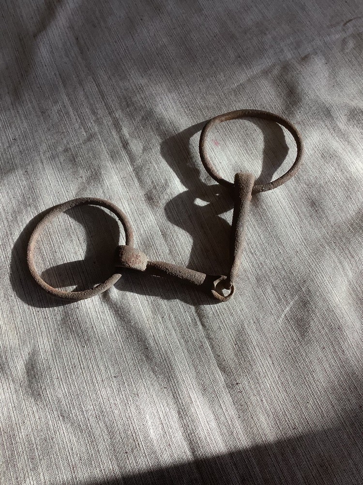 2 used vintage horse bits