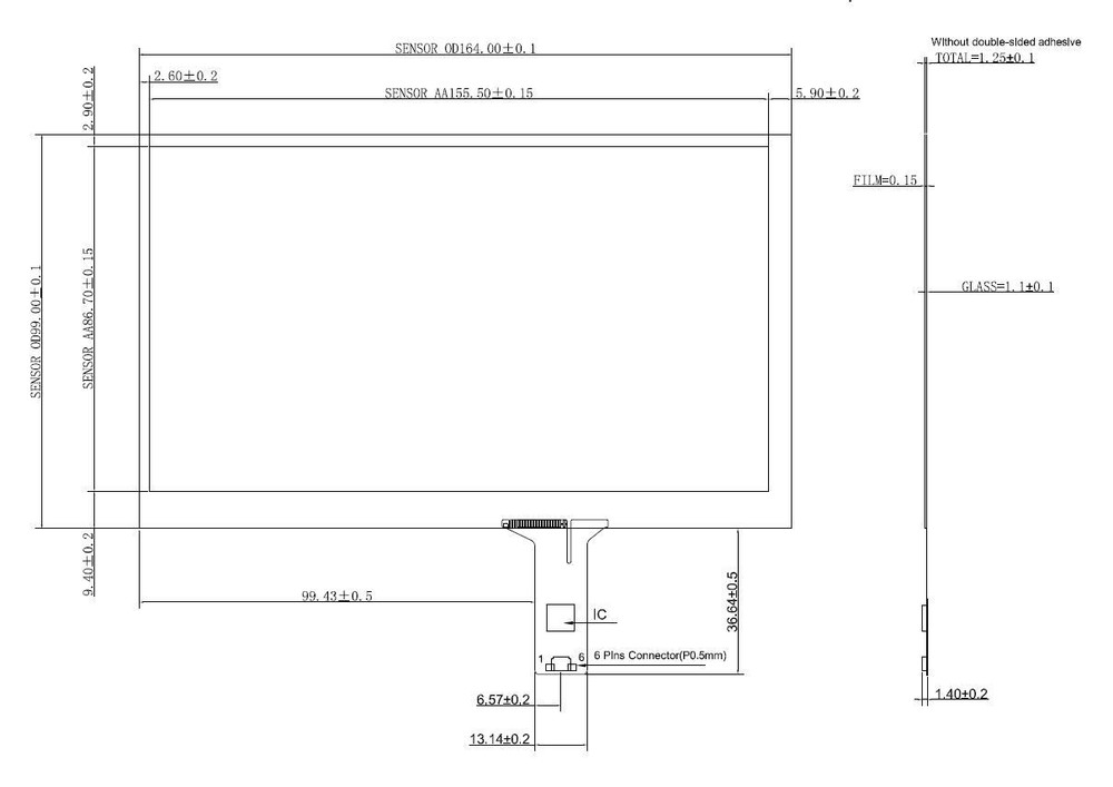 7" inch USB Capacitive Touch Panel Screen+USB Controller Board for Rasperry PI