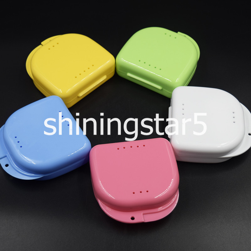 Dental Orthodontic Retainer Denture Container False Teeth Storage Case Box Tray