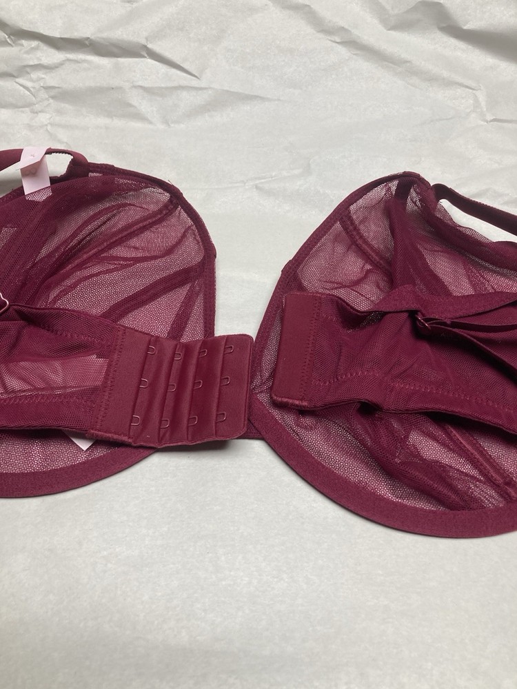 VS Bra Unlined Underwire Sparkle Strap Size 38 DDD