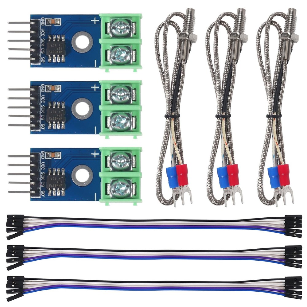 3pcs DC 3-5V MAX6675 Module + K Type Thermocouple Temperature Sensor Thermoco...