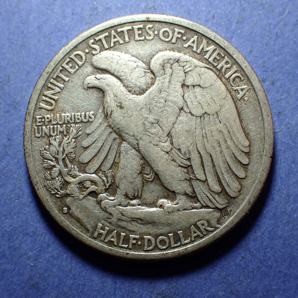 1934-S Walking Half Dollar VF