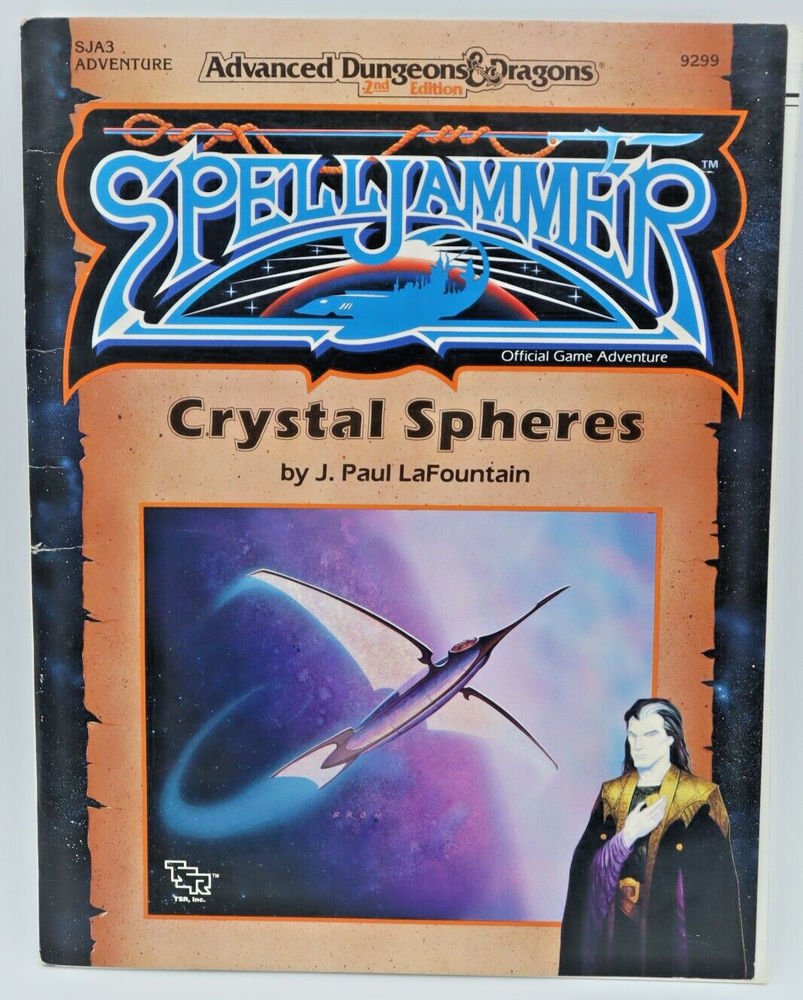 Spelljammer SJA3 Crystal Spheres Advanced Dungeons & Dragons 2nd Edition Module