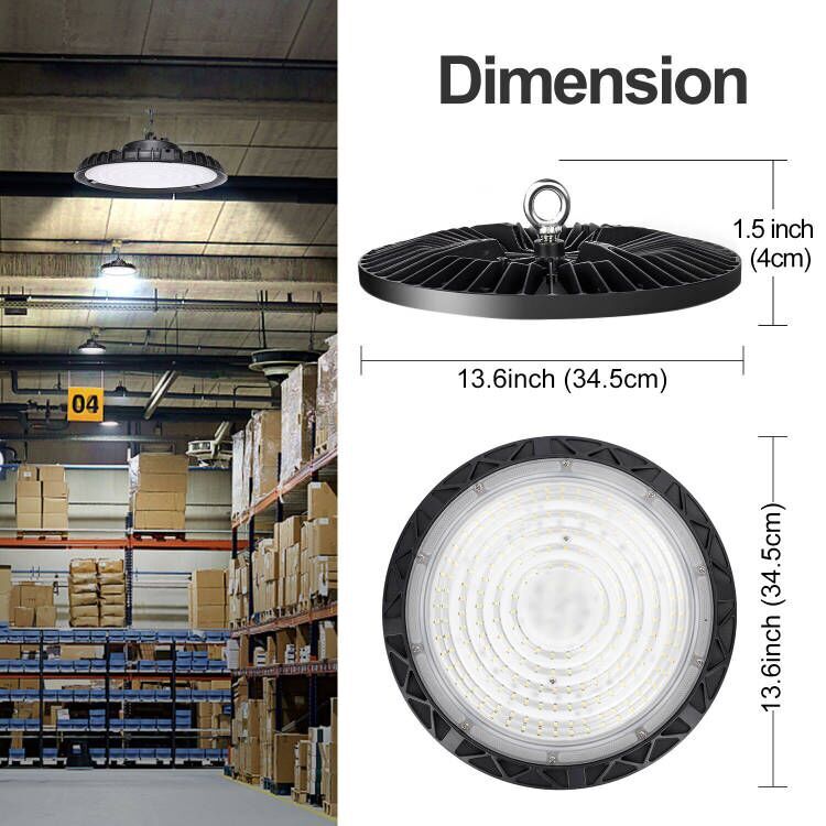 UFO High Bay Shop Light 400W Warehouse Workshop Commercial UFO LED Lights 6Pack