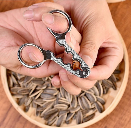 3xMelon Seed Plier Scissor Nut Cracker Kitchen Tools Stainless Steel Nutcracker