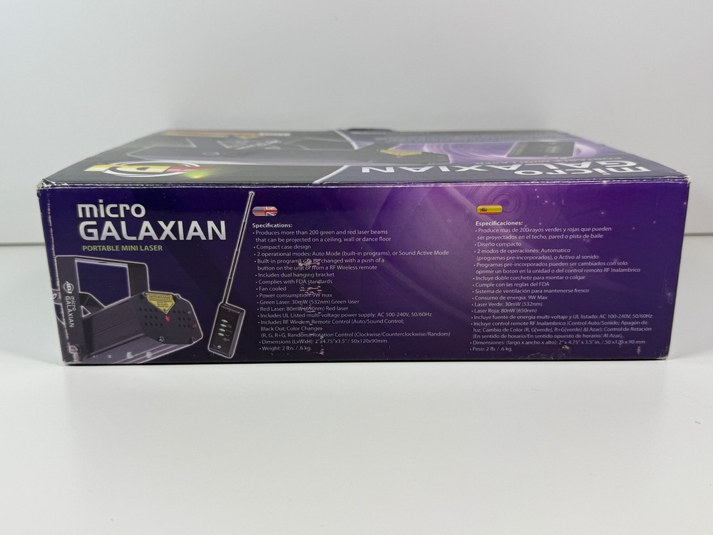 Micro Galaxian Effect Laser Light Machine with Remote American DJ ADJ