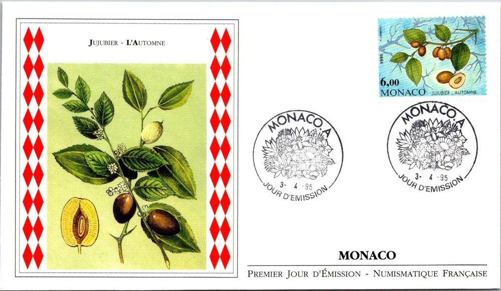 Monaco  FDC 1995 Jujube Autumn - A03323