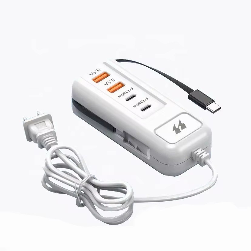 1PC USB Charger PD Type C Fast Charge Multiport USB Hub Adapter US Plug