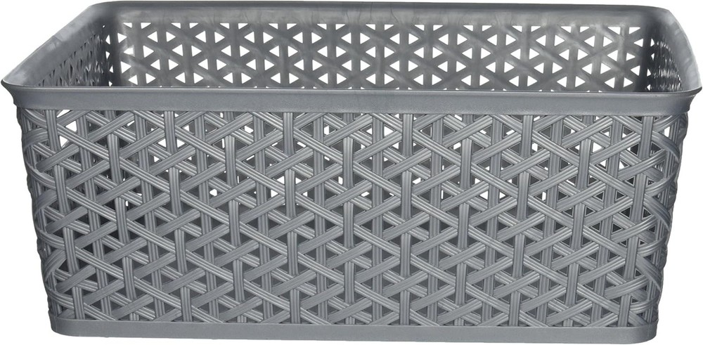 Resin Form Tote Bag, Medium, Silver