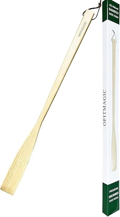 Bamboo Wooden Shoe Horn, Wood Shoe Horn, Solid Shoe Helper, Wooden ShoeHorn