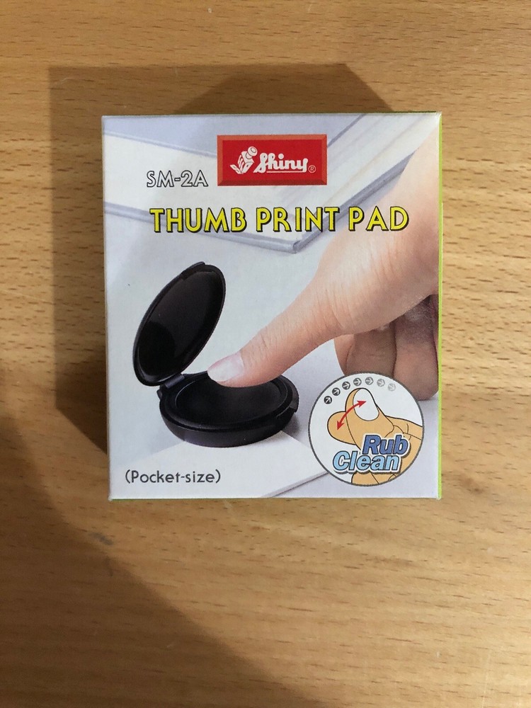 Inkless Fingerprint Pad 1,000 Applications Per Pad