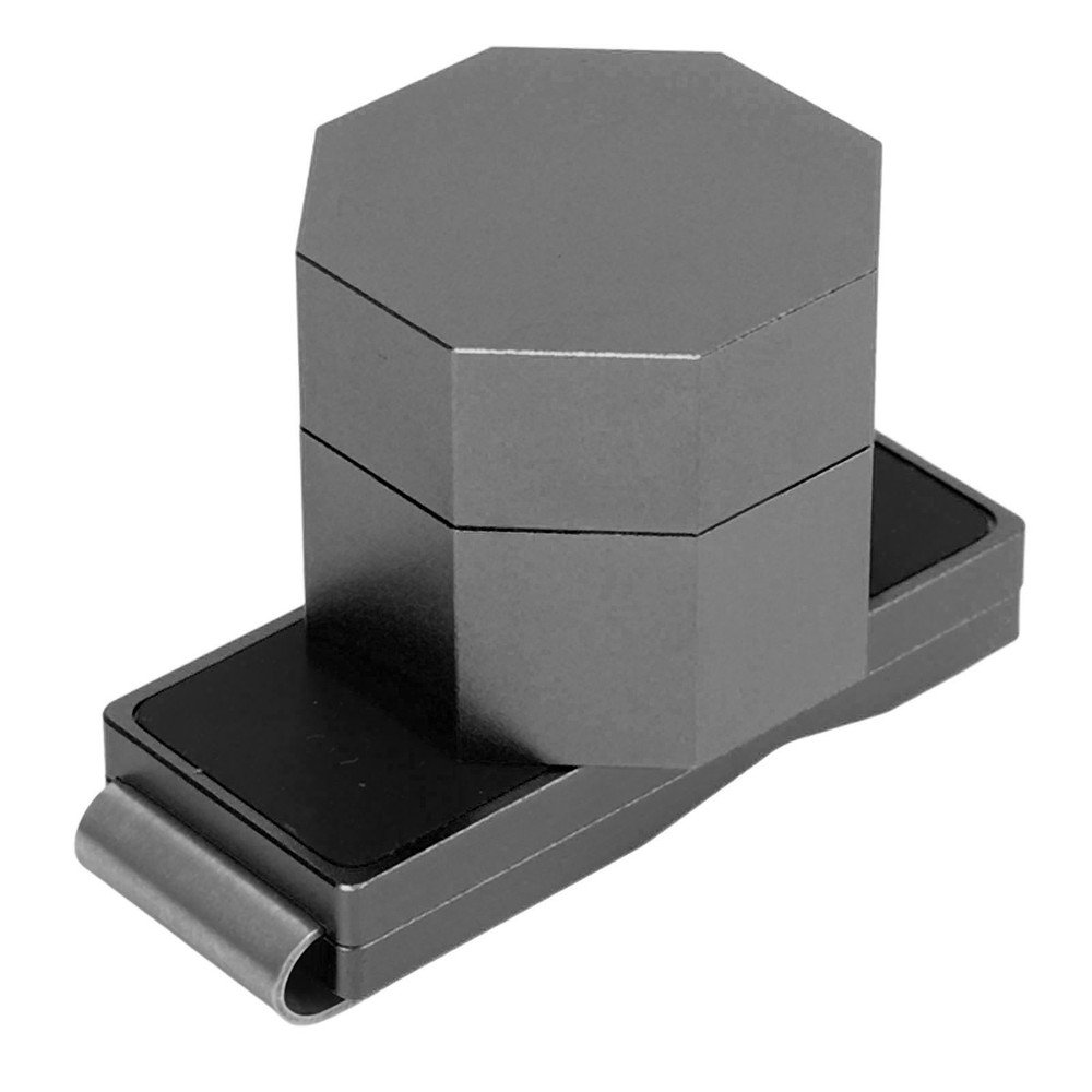 (Black)Billiards Octagonal Chalk Case Set Magnetic Billiard Chalk Box CH