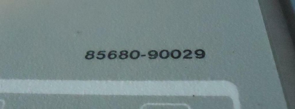 HP SPECTRUM ANALYZER BOTTOM PANEL AND PULL OUT SHEETS 85680-90029,30