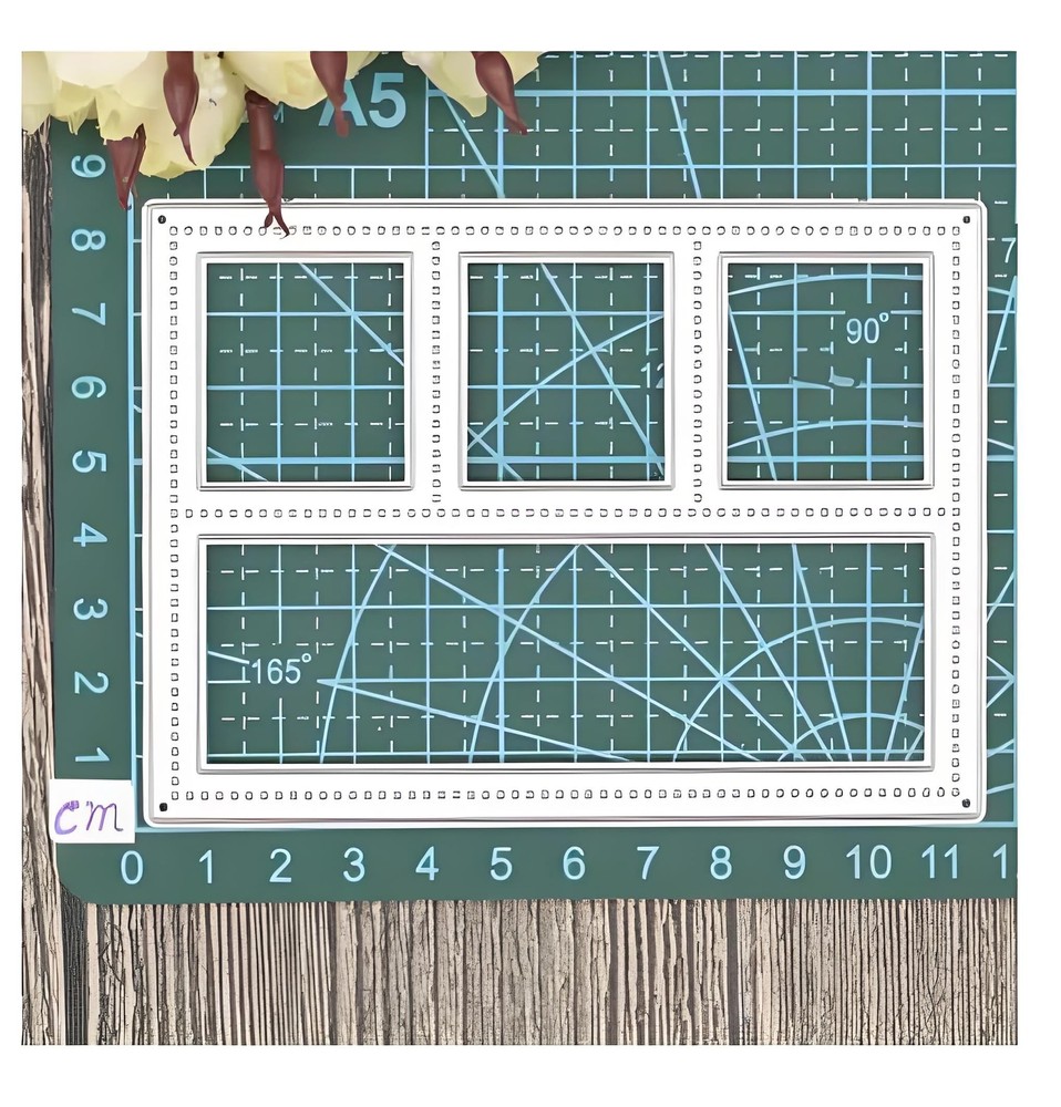Rectangle Frame Metal Cutting Die Cuts, Rectangle Frame Embossing Stencils DI...