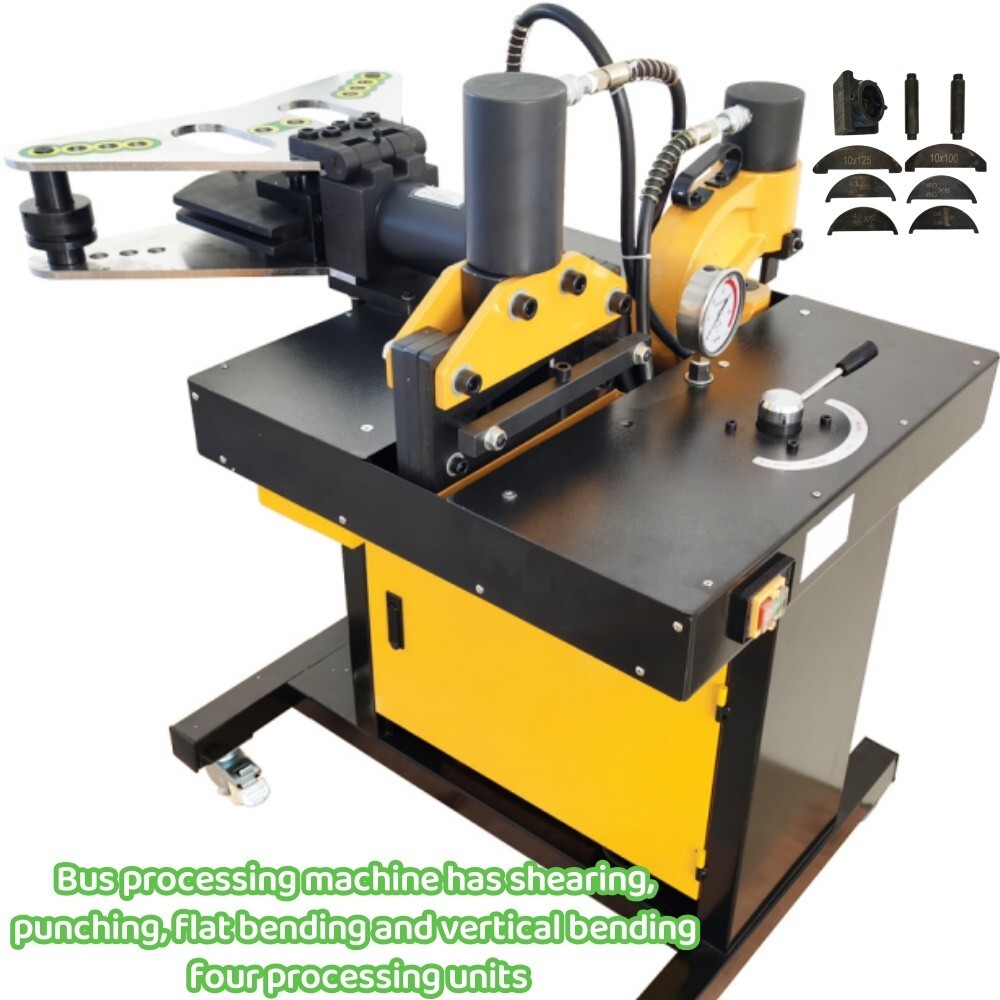 110V 4in1 Multifunctional Busbar Processor Bus Processing Machine Shearing+Punch