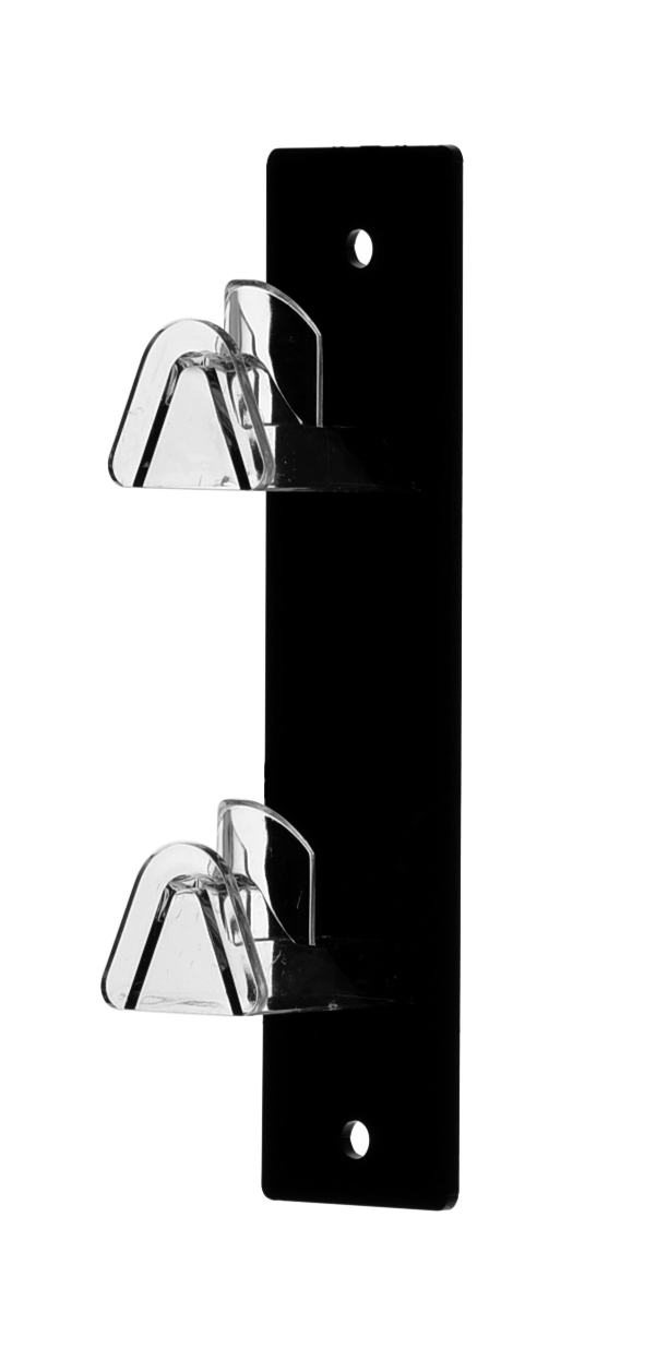 2 Tier Sunglasses Eyeglasses Wall Display Rack with Black Back Glasses Organizer