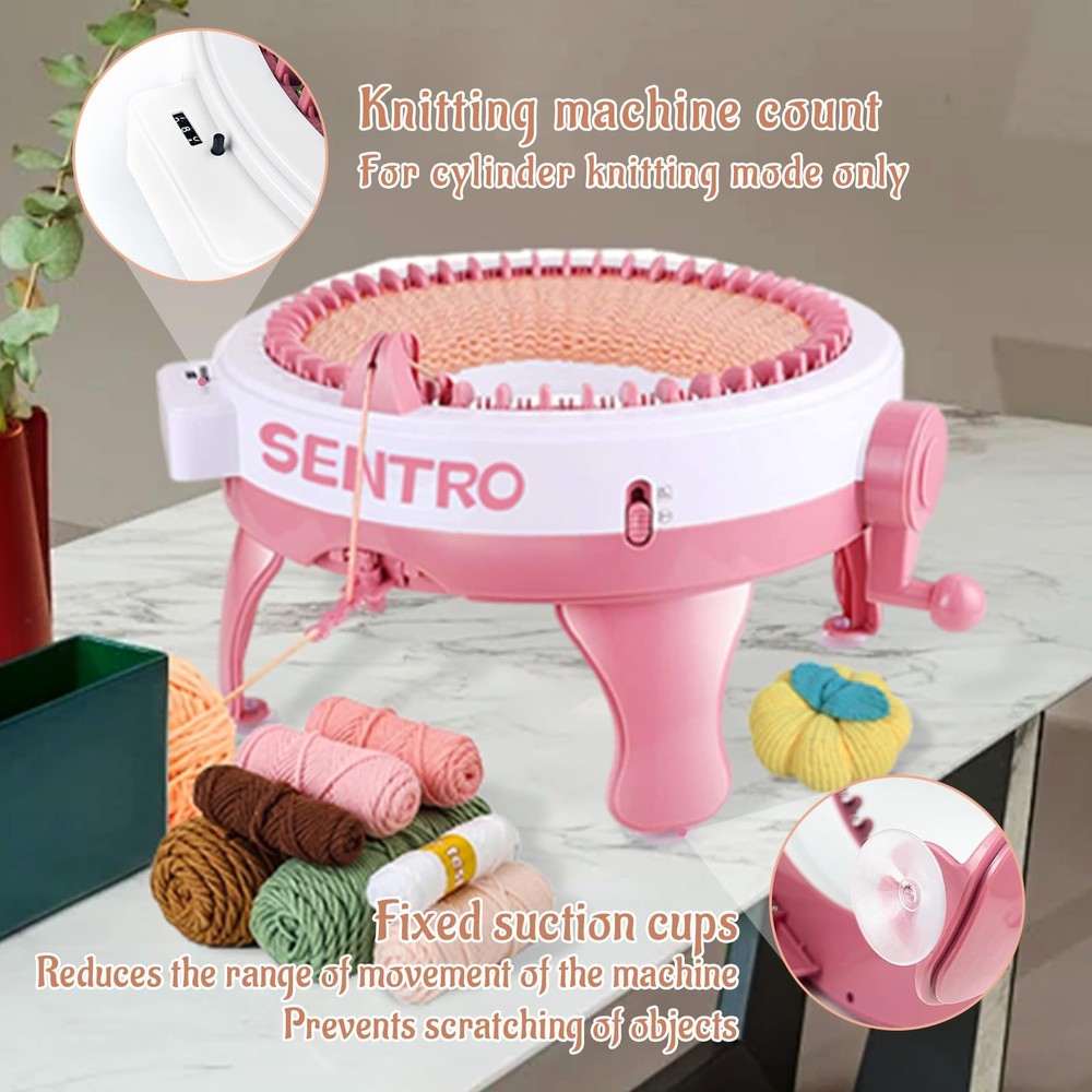 48 Needle Knitting Machine Row Counter Crochet Loom Beginner Friendly