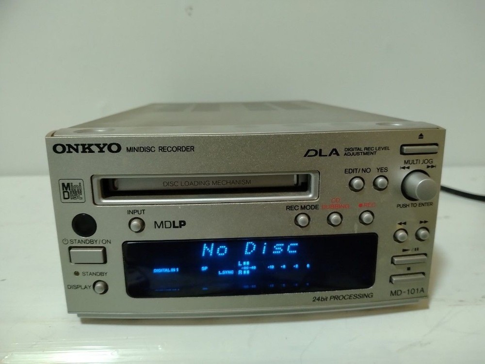 ONKYO MD-101A Mini Disc Player Deck Recorder JANK