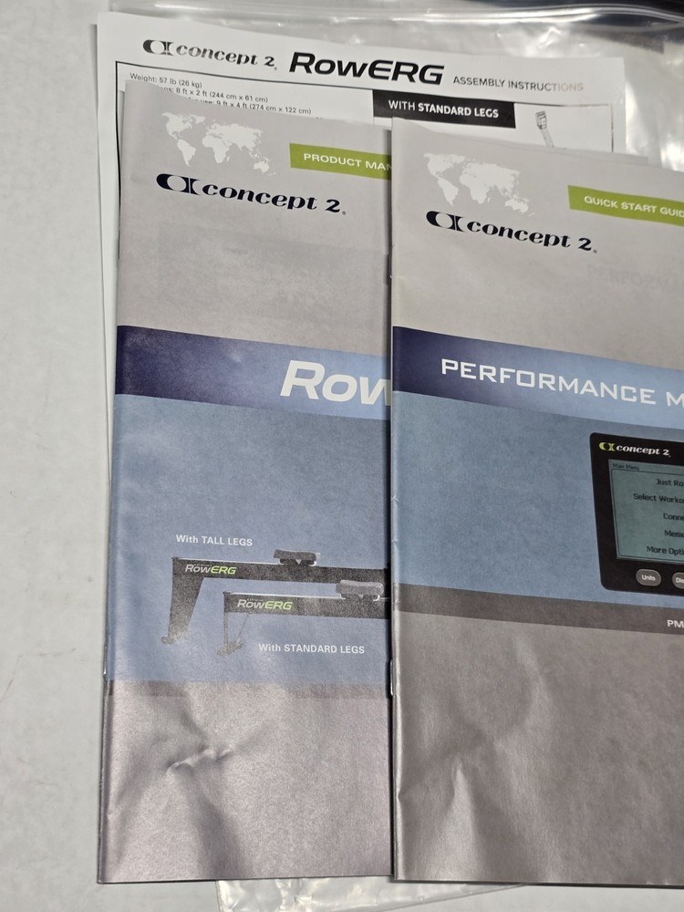 Concept 2 Manual Assembly Instructions for Indoor Rower concept2 - Mint Con