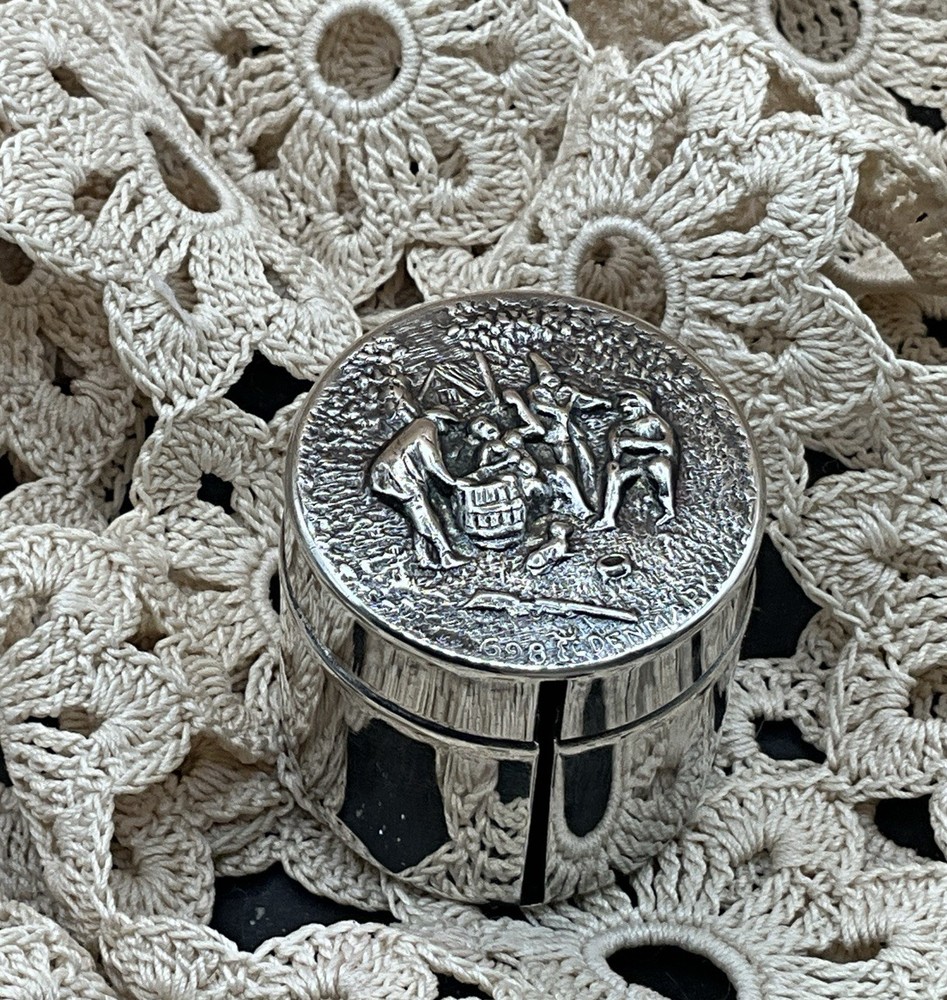 Sterling Silver Denmark Stamp Roll Container
