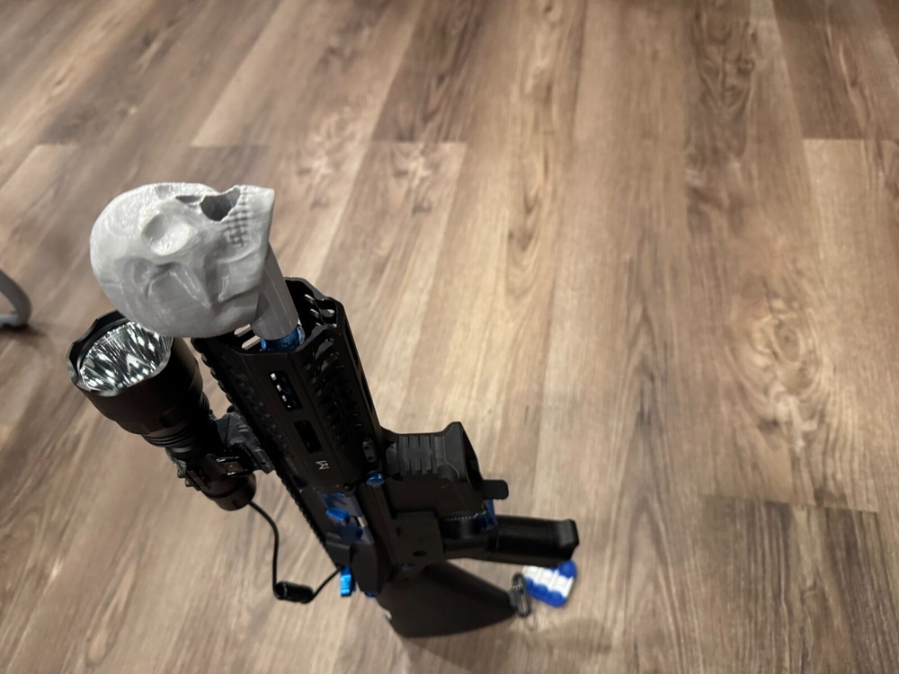 Custom Airsoft Skull Amplifier 14mm ccw