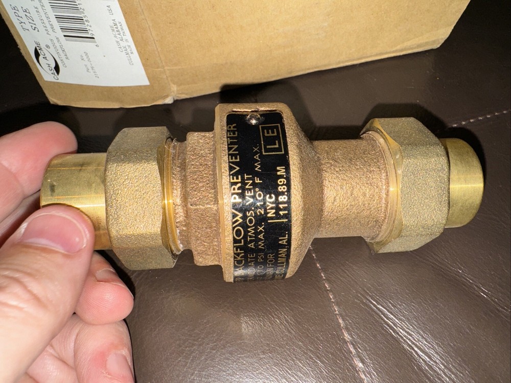 CASH-ACME 3/4' BACKFLOW PREVENTER Type BFP