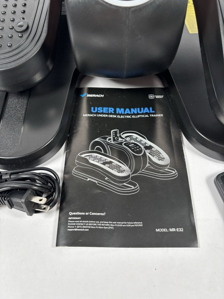 MERACH Under Desk Elliptical Machine, Leg Exerciser While Sitting for Seniors